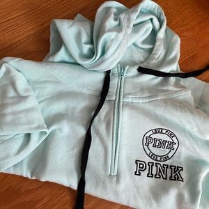 PINK quarter zip hoodie